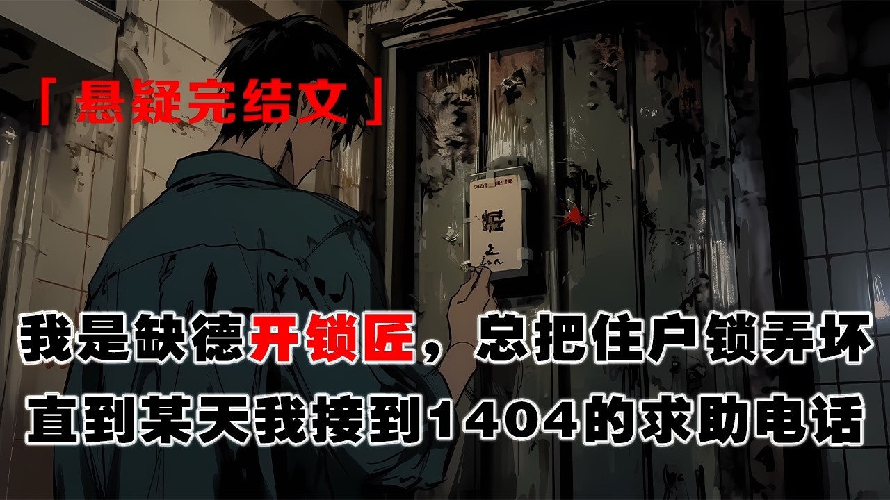 💢 《開鎖匠》：我是個缺德開鎖匠，總把住戶門鎖弄壞。直到凌晨兩點，接到菊園小區1404的求助電話。我如常赴約，卻不知……