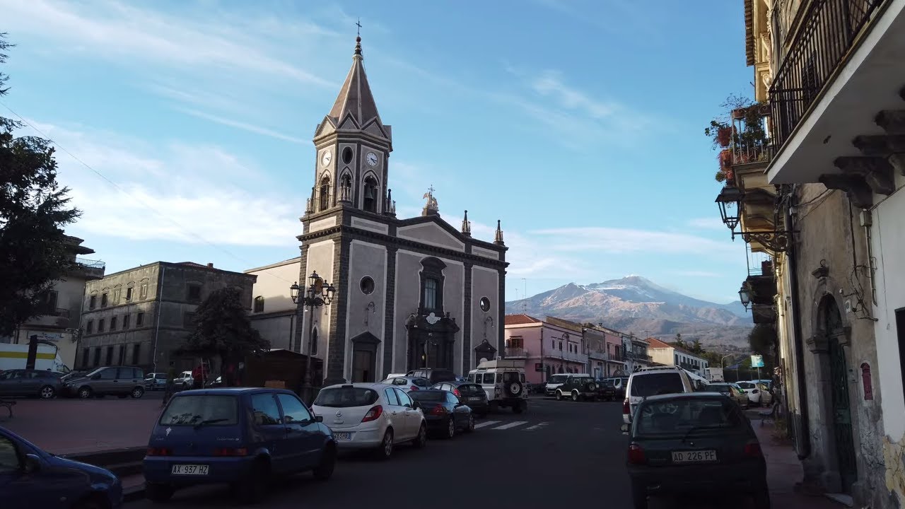 Trecastagni Sicily walking tour 4k