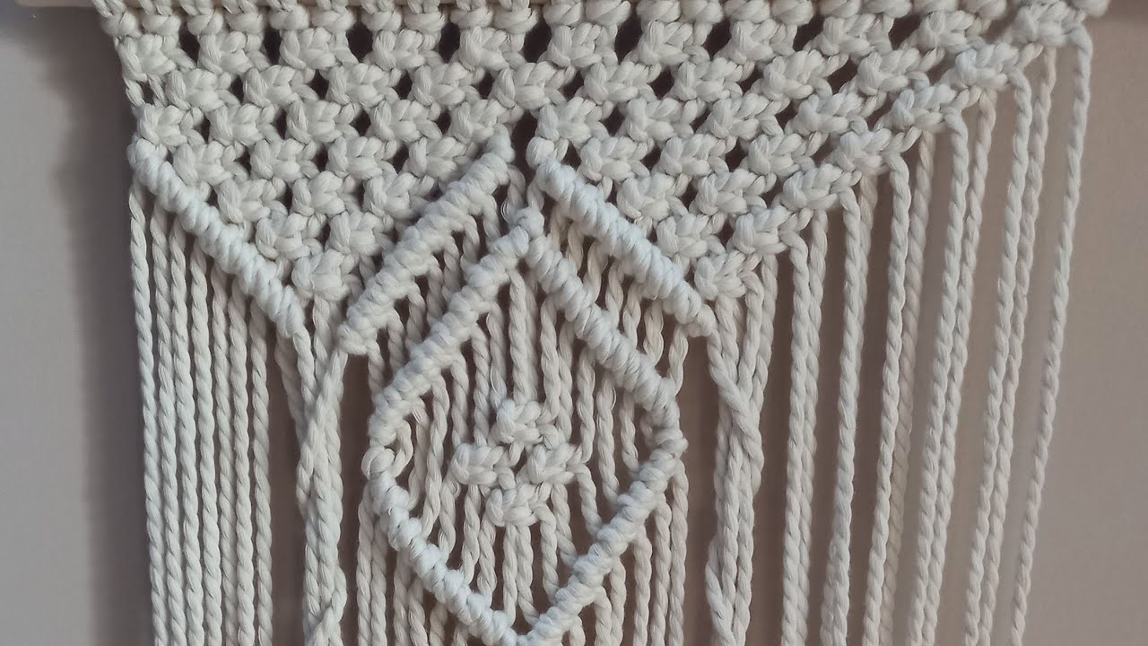 Working on a custom order of Macrame Wall Hanging