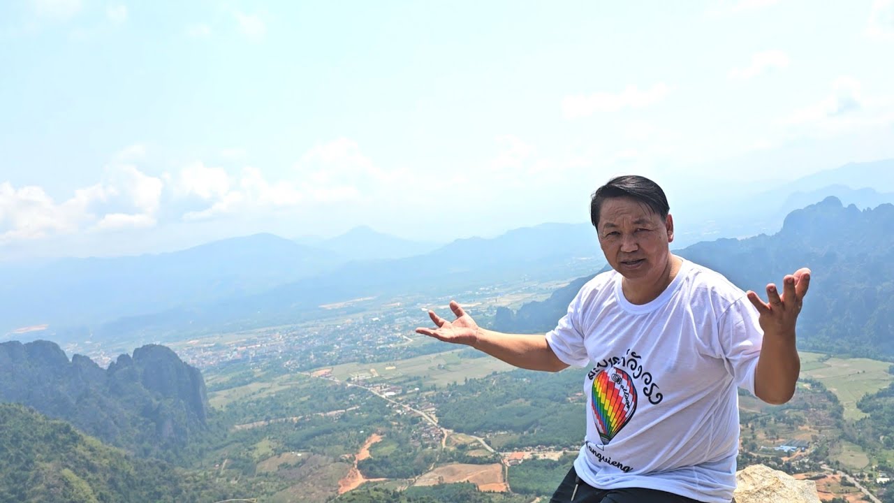 ພູຜາເງິນວັງວຽງ ROOB tsua nyiaj Vang Vieng 2 zoo nkauj heev li nawb 