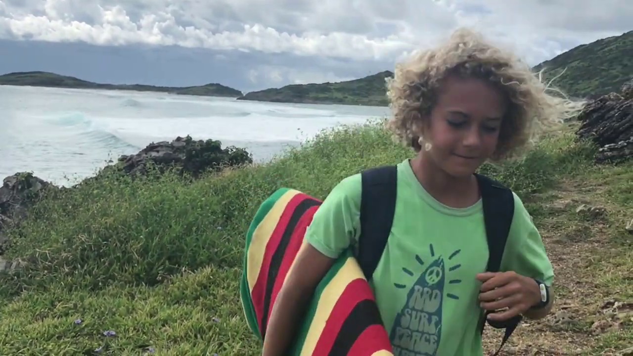 SURF  sxm: Tao Gentil sur son homespot de St Martin. F.W.I.