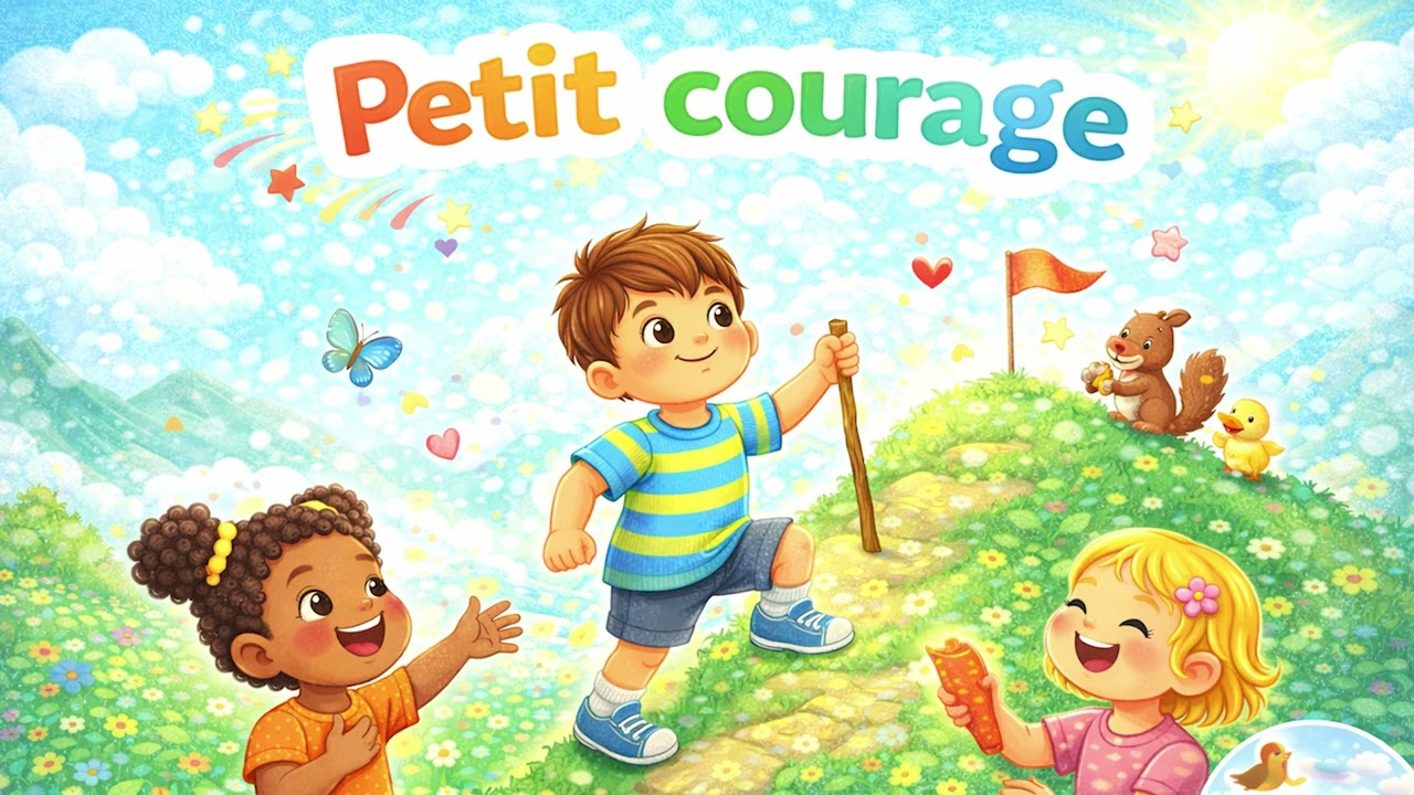 Petit Courage 🌟 | Chanson sur le courage | Comptine &eacute;ducative maternelle