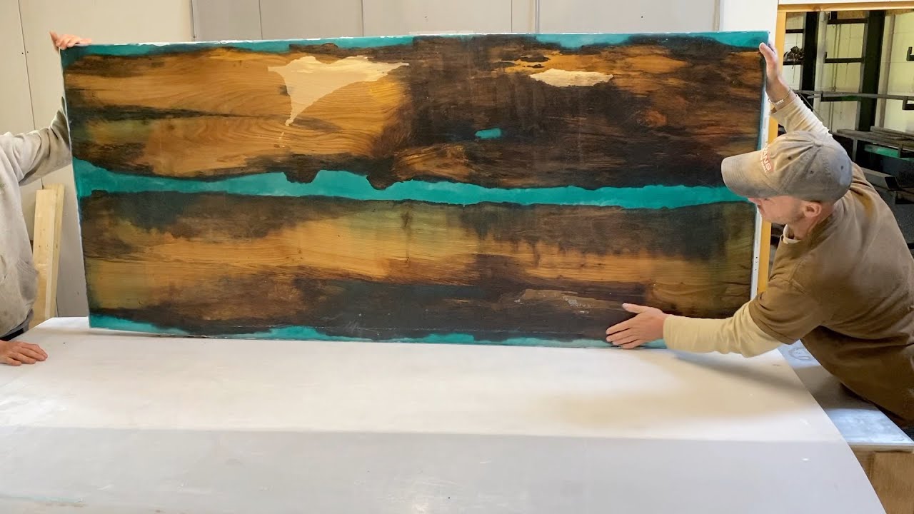 Demoulding - English Elm Outside River table p2