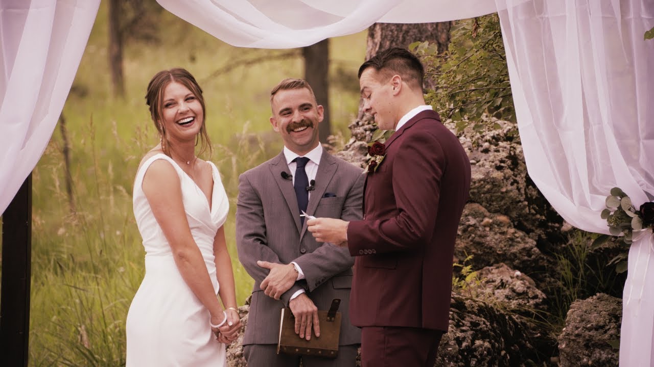 A Groom's Funny, Sweet, & Emotional Personal Vows To His Bride