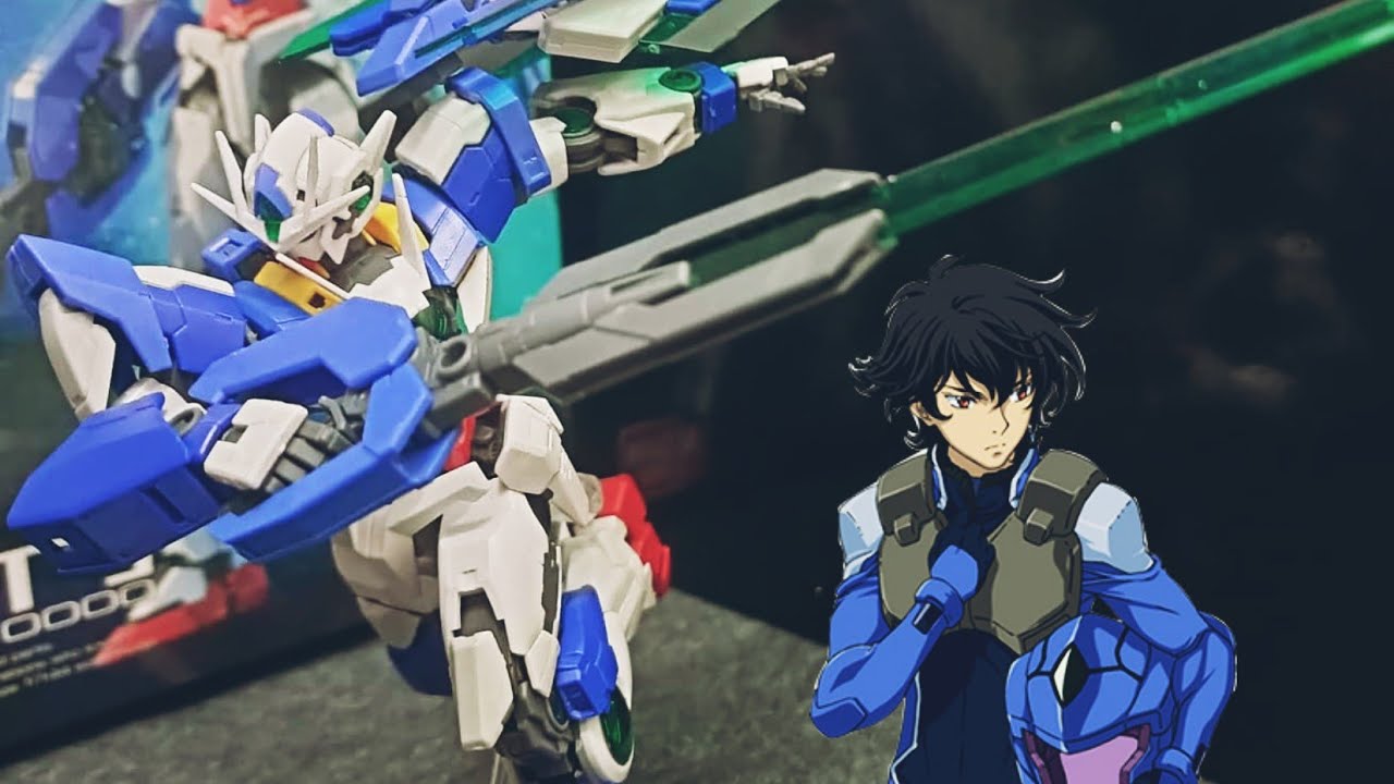 RG Gundam Double-Oh Quanta's poses (attack move)