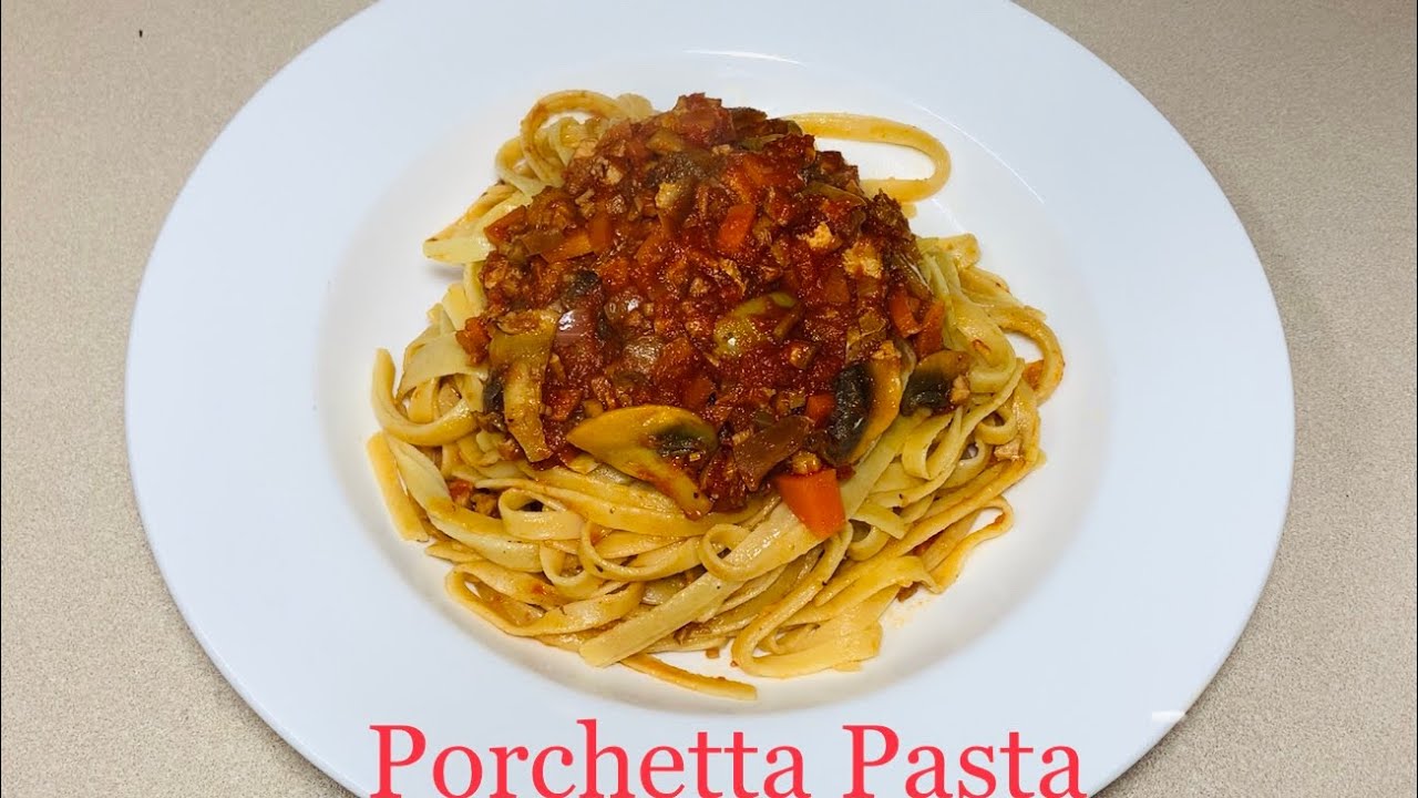 PORCHETTA PASTA || Pork Pasta Recipe|| Leftover Pork Roast Recipe
