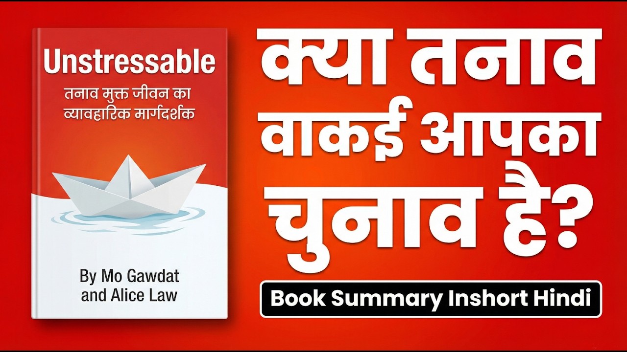 तनाव और Overthinking को हमेशा के लिए कैसे खत्म करें? | Unstressable by Mo Gawdat Summary in Hindi