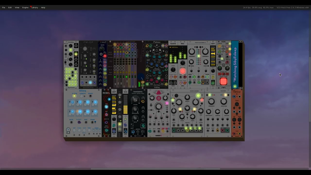 Watching Sibyll Sleep - A VCVRack lullaby