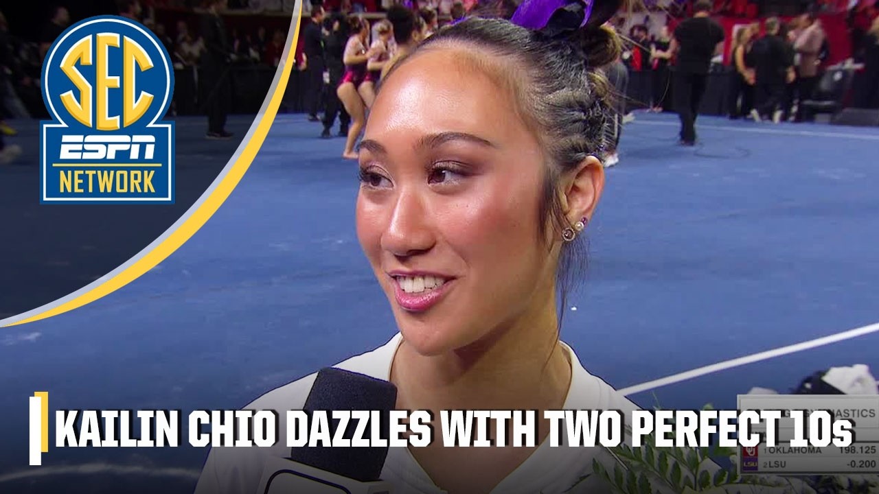 Kailin Chio scores PERFECT 10s in both vault & beam 🤩 | ESPN College Gymnastics