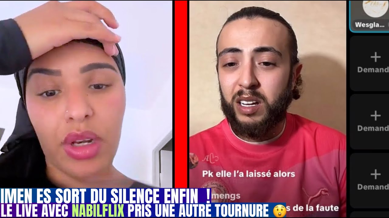 Imen es R&eacute;agit apr&egrave;s l'embrouille de sa soeur avec la famille du D&eacute;funte en live chez Nabilflix !