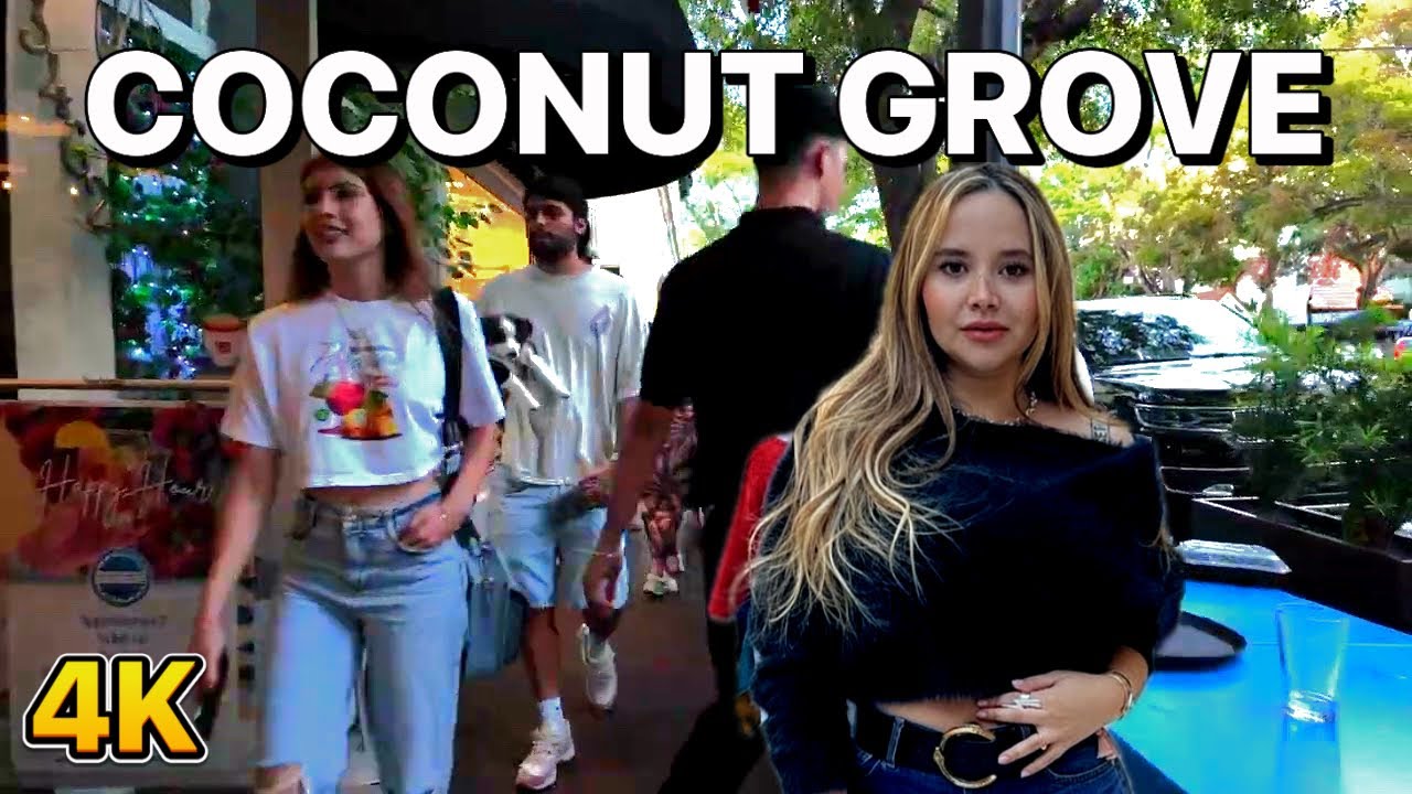 Miami’s Coconut Grove District 2025 walking tour [FULL TOUR]
