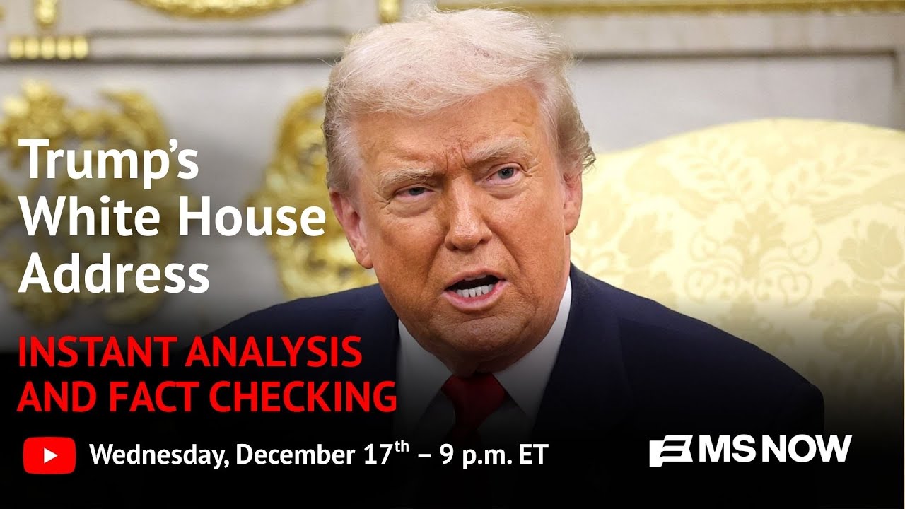 LIVE ANALYSIS AND FACT CHECK! Trump's White House Address