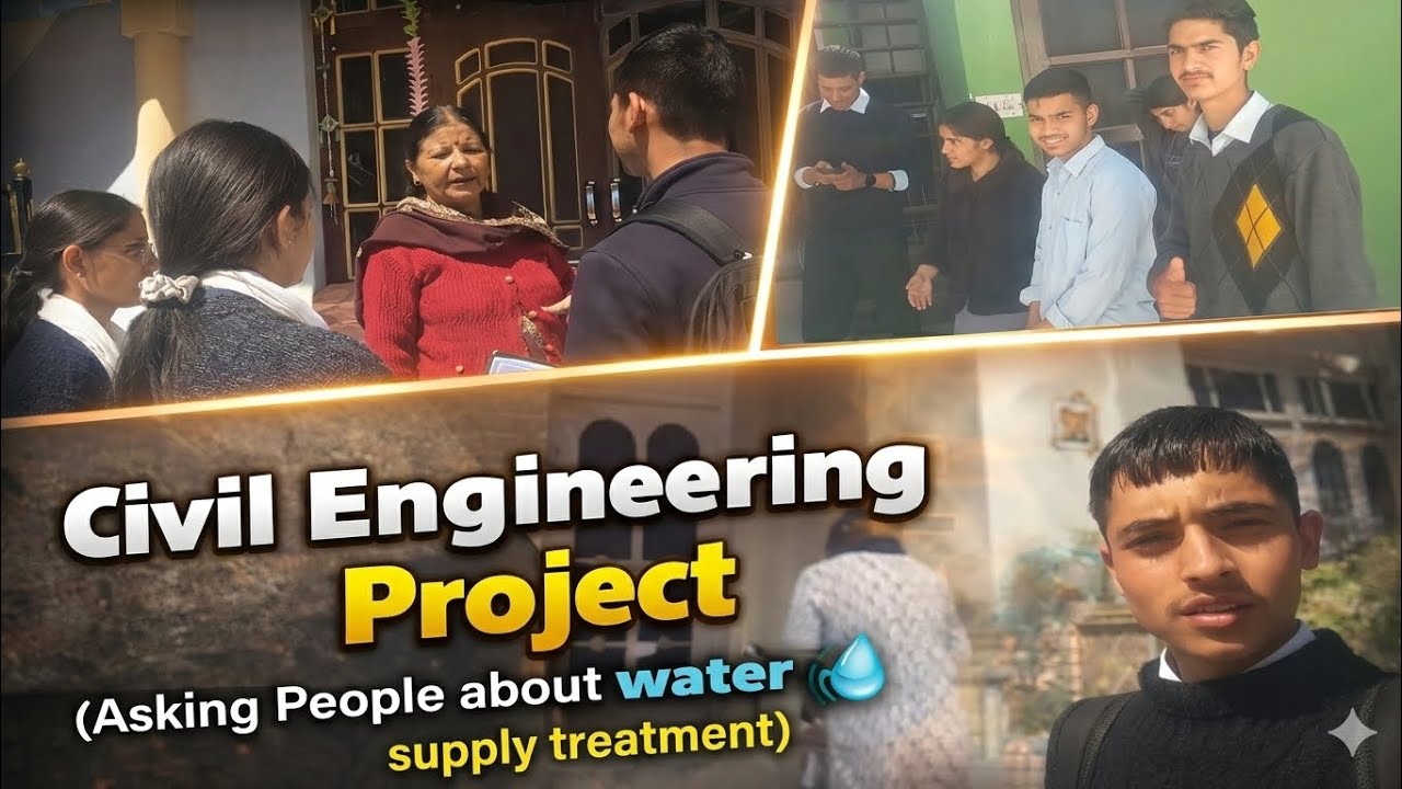 Civil engineering project (asking people about Water 💧 supply tritment)