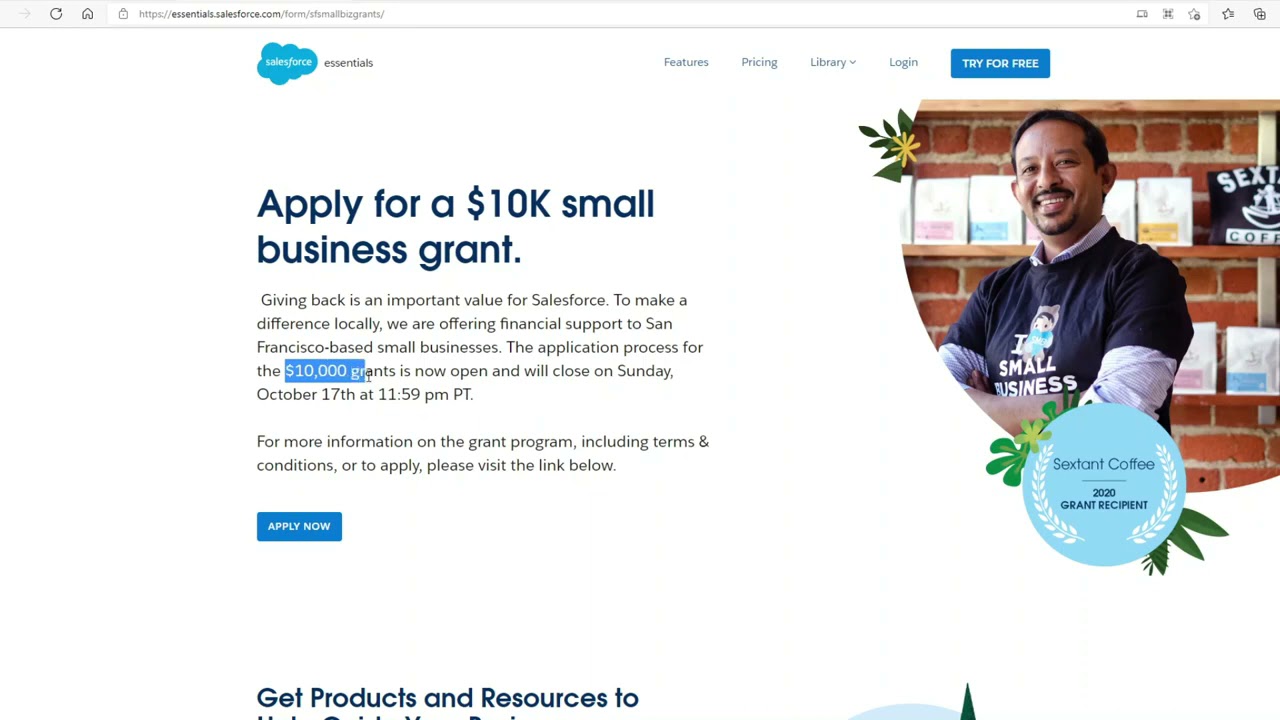 Grants & For Small Businesses ($5,000 - $50,000)