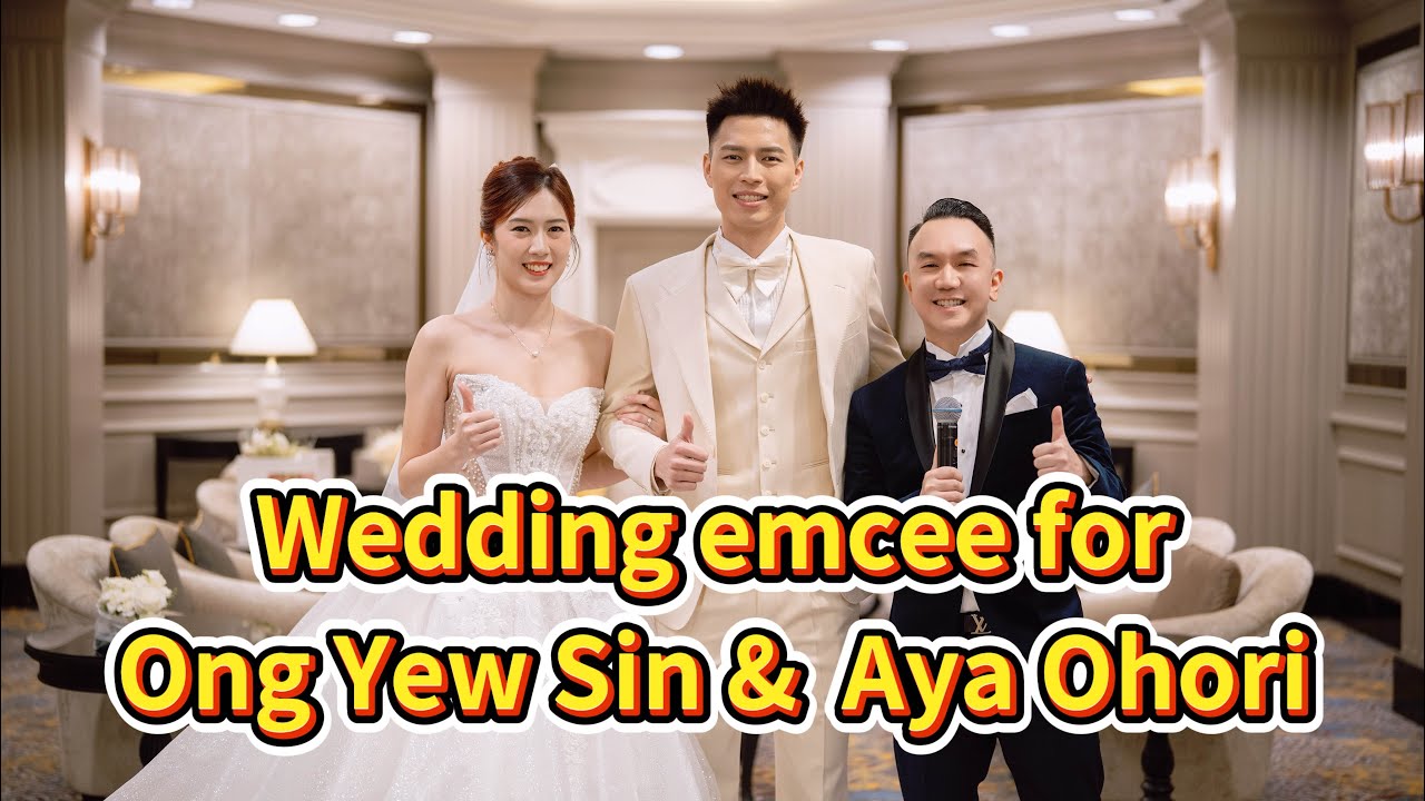 Wedding emcee for Ong Yew Sin & Aya Ohori 🇲🇾🇯🇵🏸 主持王耀新和大堀彩婚礼🤍