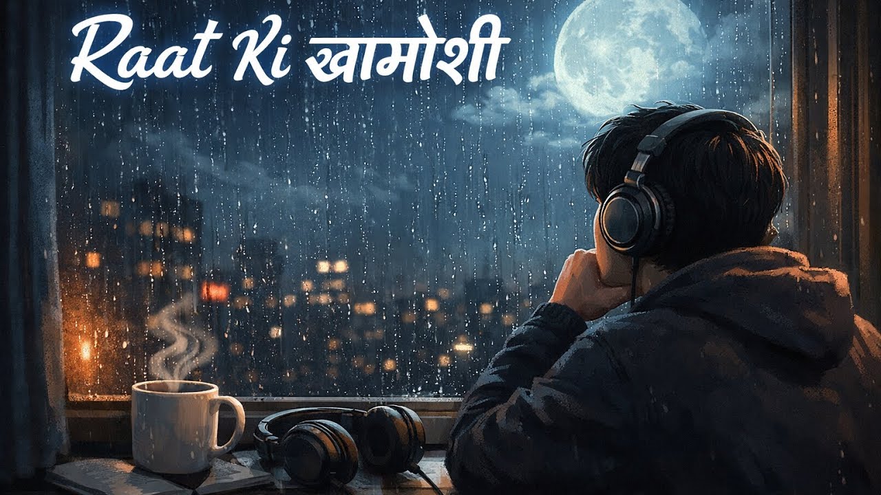 “Raat Ki Khamoshi” एक रोमांटिक हिंदी Lo-Fi सॉन्ग है जिसमें बारिश की आवाज, 