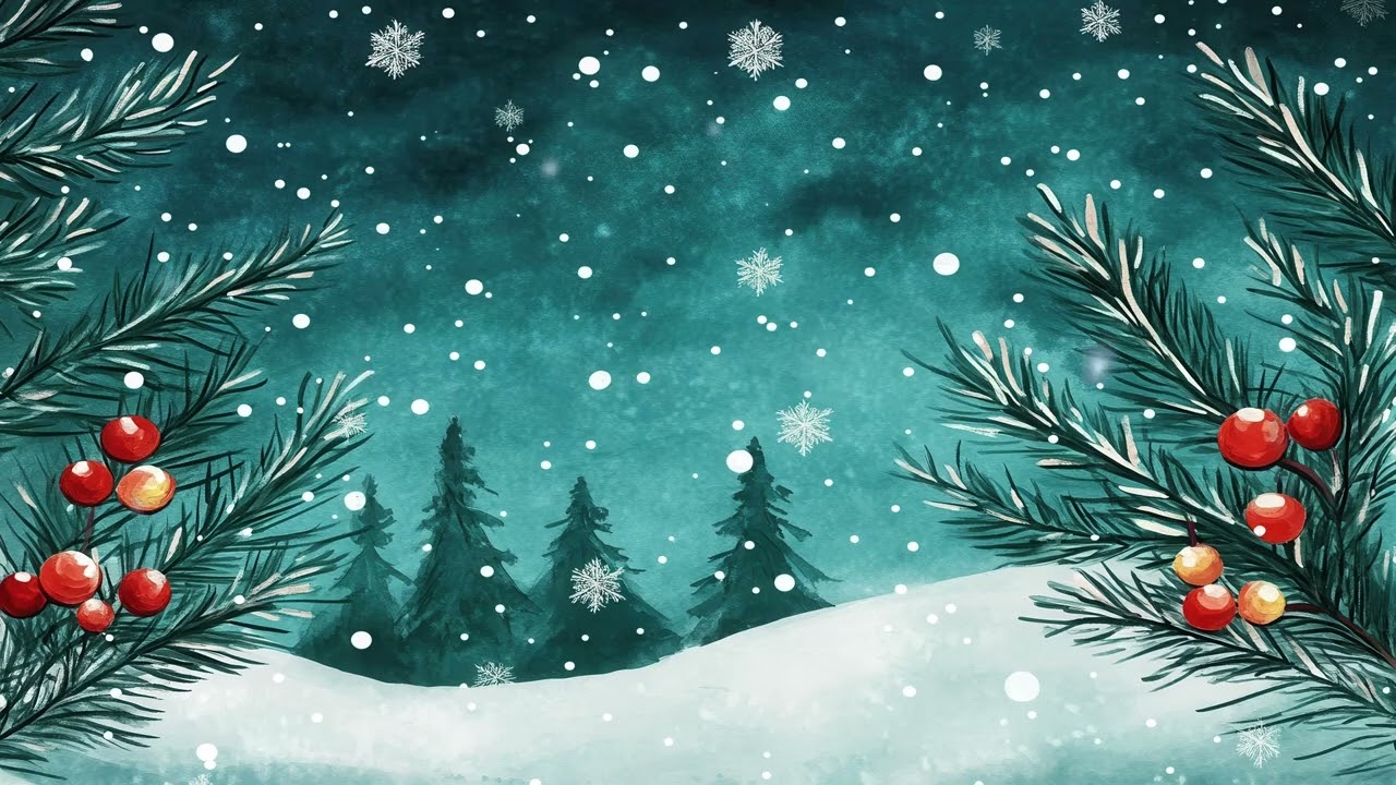 4 Hours Serene Winter Landscape – Peaceful Snowfall Ambient TV Art Screensaver Calming  Scenery |