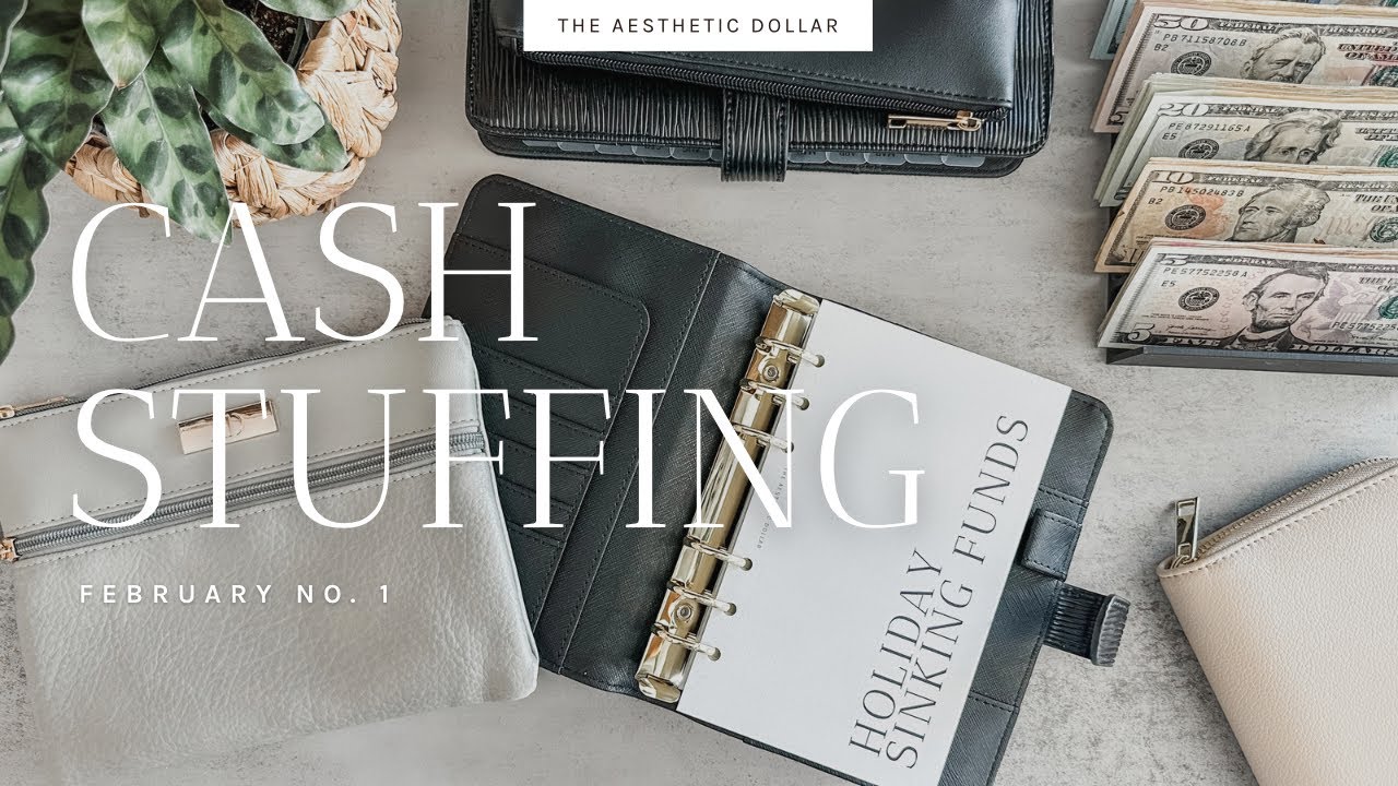 Cash Stuffing | $1,725 | February No. 1 | Sinking Funds + Savings Challenges | Dave Ramsey Inspired