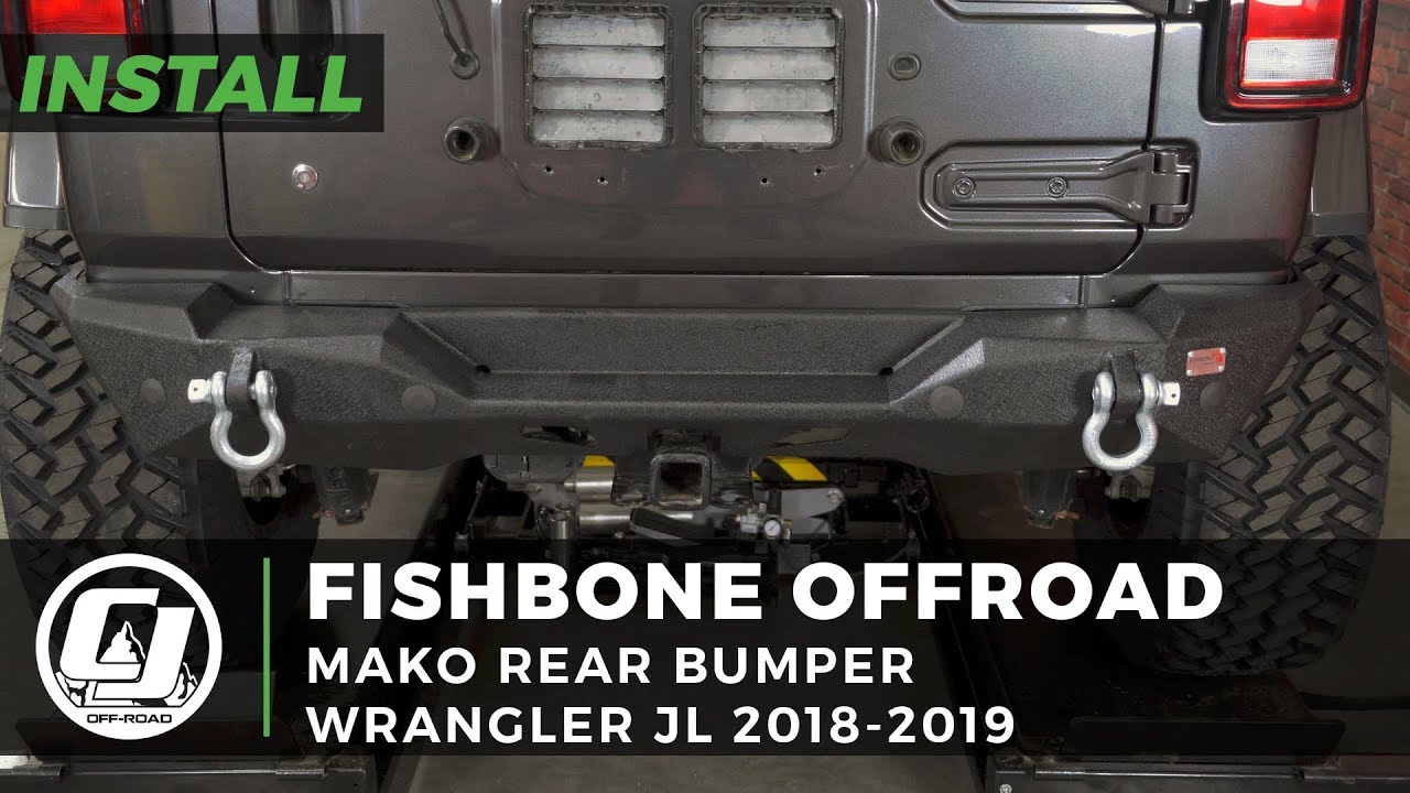 Jeep JL Wrangler Install: Fishbone Offroad Mako Rear Bumper