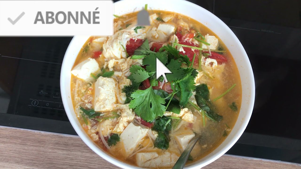 SOUPE TOFU recette VietnamienneLes cuisine en l'europ, asitique, vietnamienne, chau au và chau a'