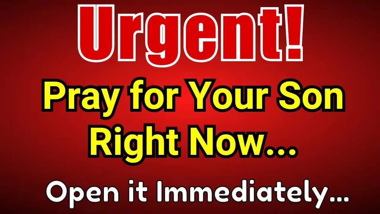 🚨God Says, Urgent! Pray for Your Son Right Now   Otherwise He will   God Message #jesus #godmes