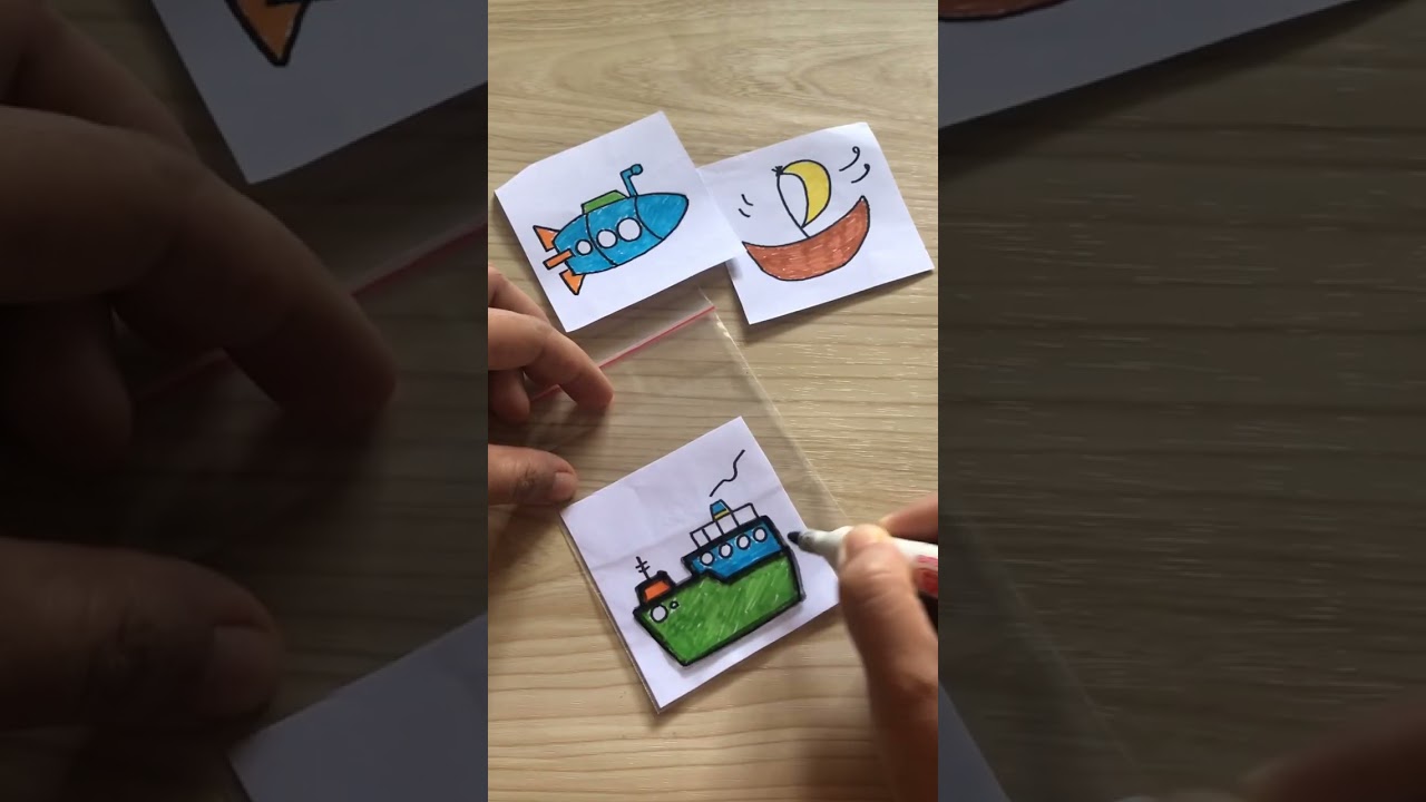Eksperimen Warna Gambar Menghilang. Ide Permainan Edukasi #shorts