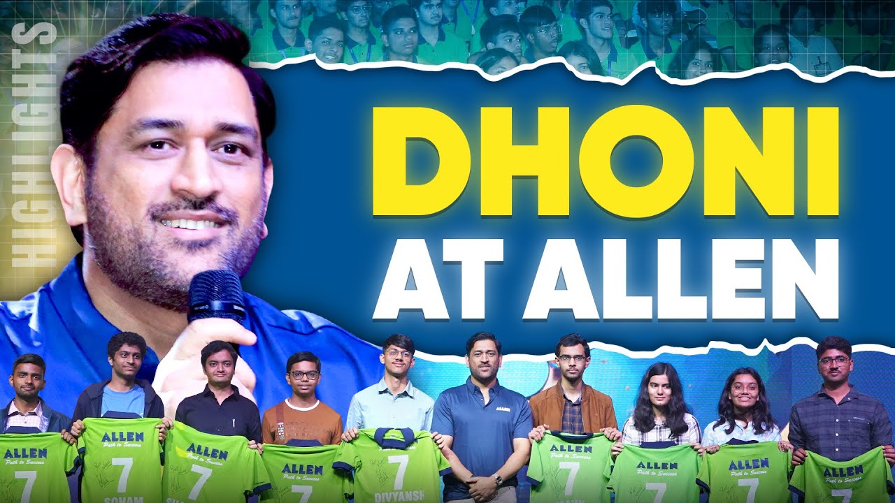 MS Dhoni at ALLEN | Complete Highlights & Epic Moments! #DhoniAtALLEN
