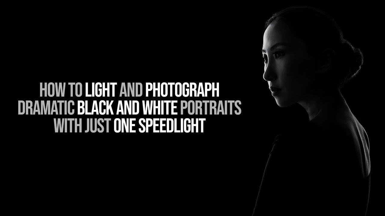 Как освещать и фотографировать эффектные черно-белые портреты с помощью всего одной вспышки SPEED...