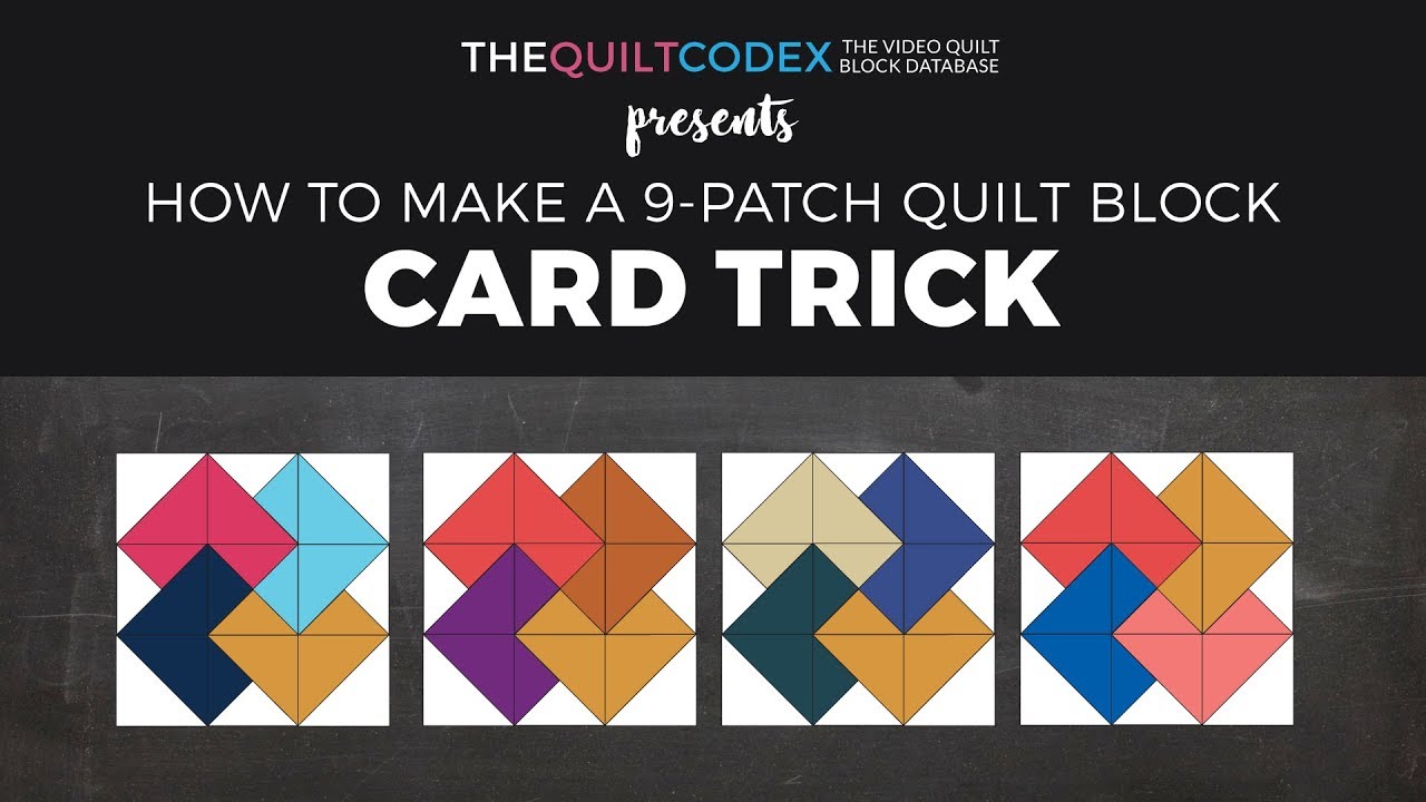 Card Trick Quilt Block Tutorial