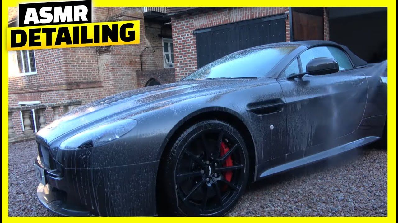 ASMR Car Detailing with satisfying Stunning Aston Martin Vantage