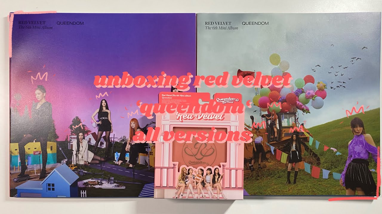 ୨୧ unboxing red velvet 6th mini album: 'queendom' // all versions
