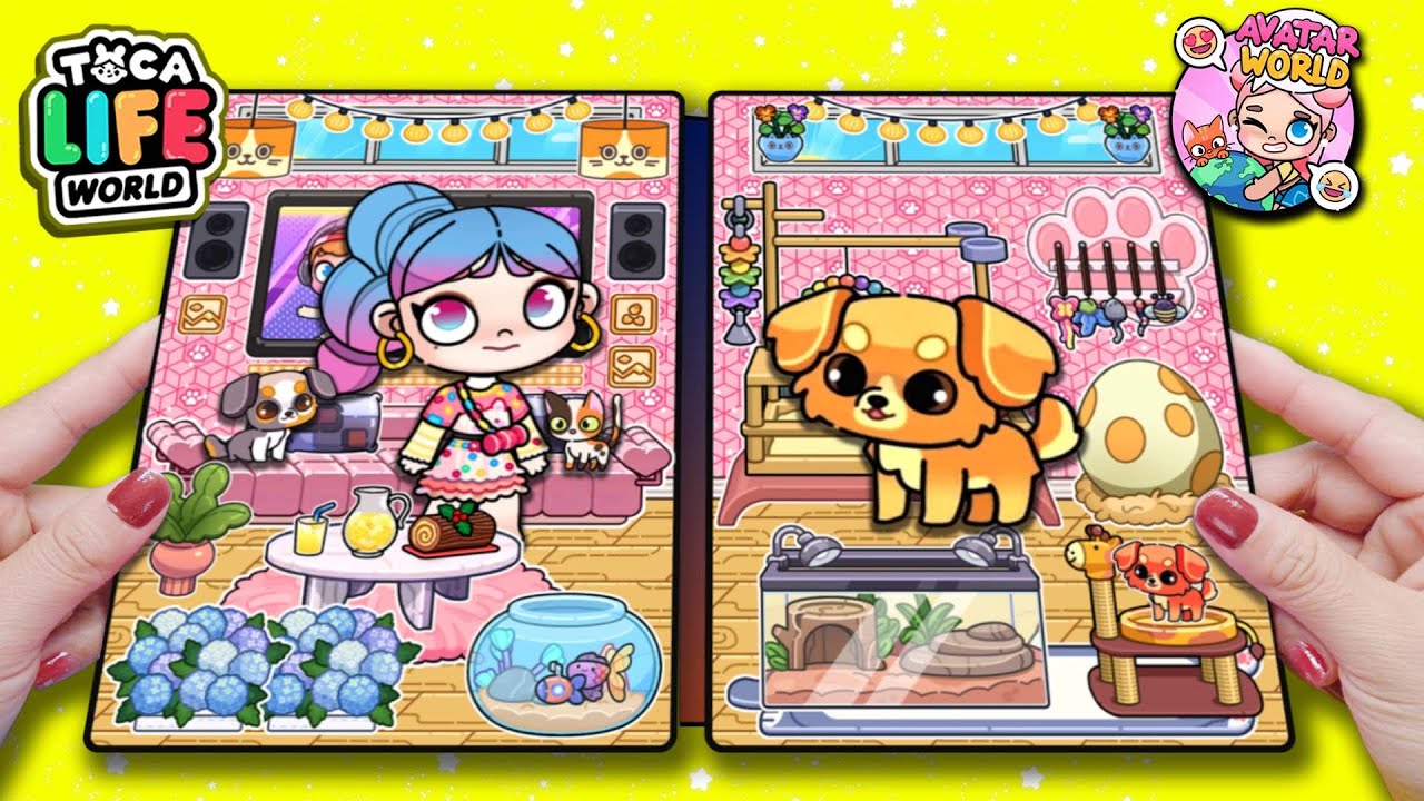 Candy Home Quiet Book Episode 182 - Cute pets House Quiet Book