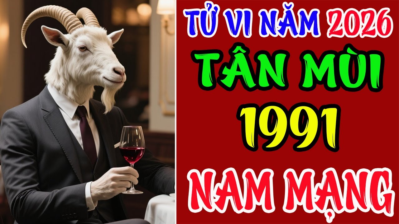 Tử Vi Năm 2026, Tân Mùi 1991 Nam Mạng, Vinh Hoa Sáng Chói, Tài Lộc Đầy Tay, An Vui Suốt Năm