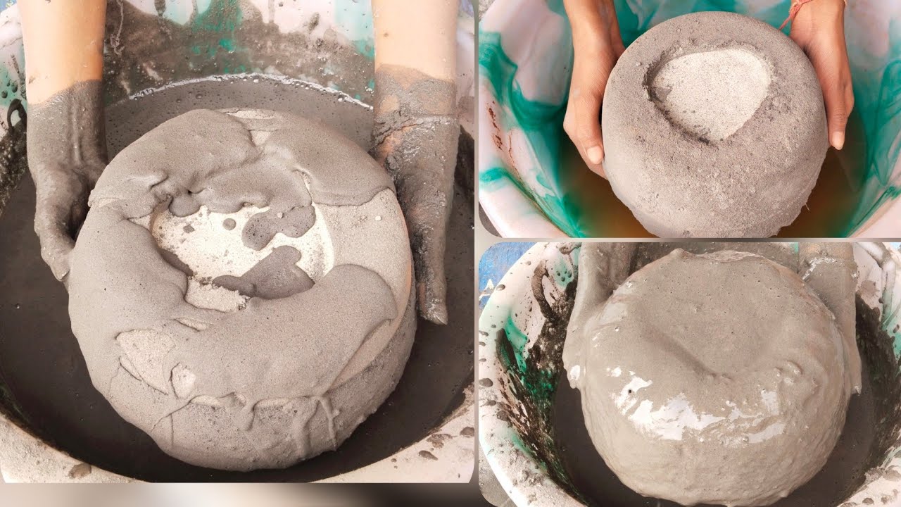 pure cement dipping non dipping crumbling peaceful satisfying sound mouthwatering shapes 🤤