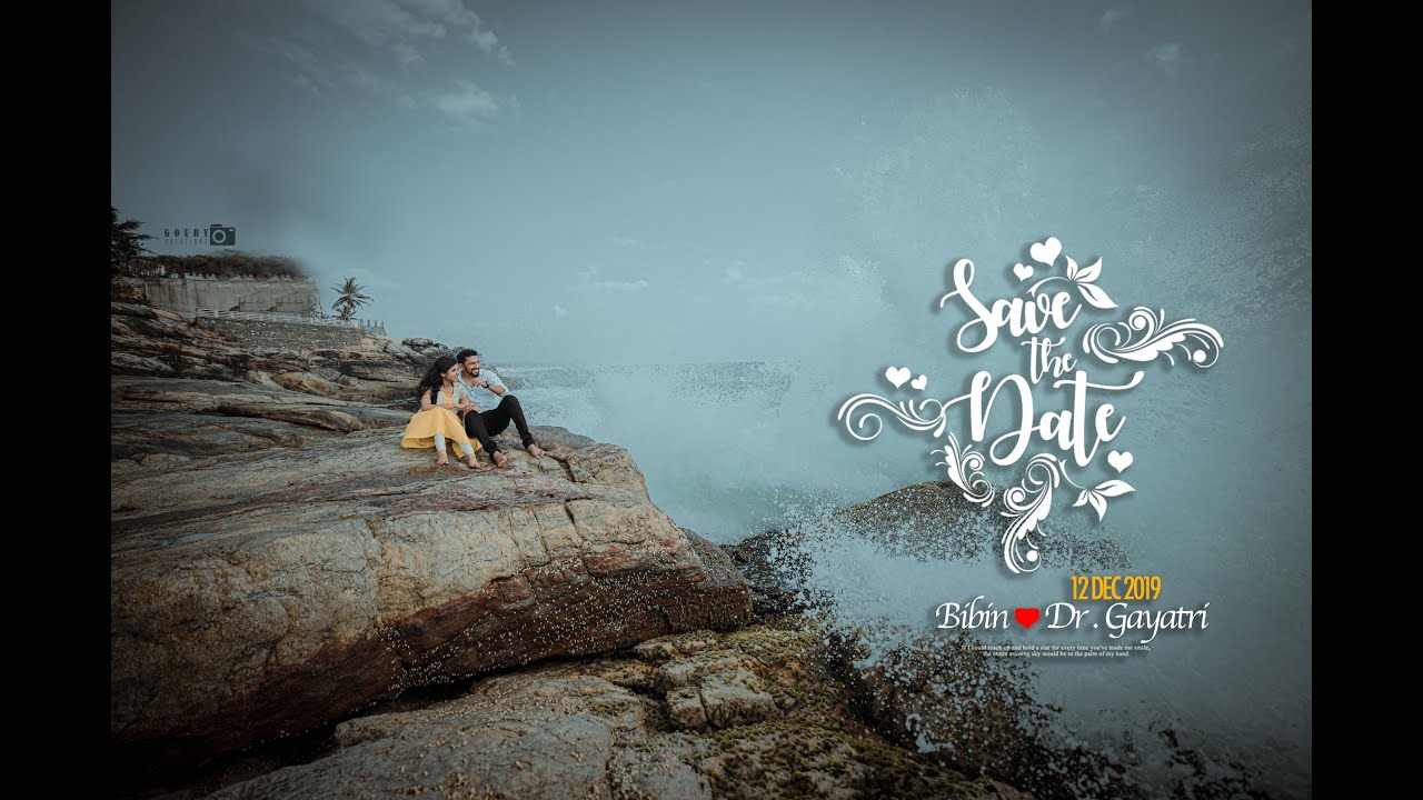 Best Kerala Beach Save The Date: Azhimala Cliff and Beach: Bibin ❤️ Dr. Gayathri