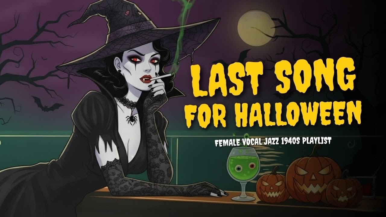 Halloween Last Song - Sultry Female Vocal Dark Jazz Noir for Haunted Nights | by Noirela 🕯️🎃