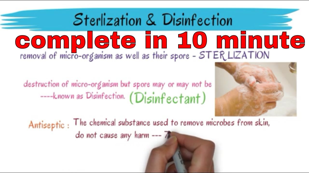 All About sterilization and Disinfection || Different method of sterilization |make your Notes