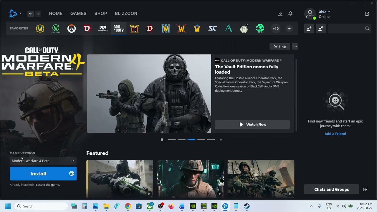 Как установить бета-версию Call of Duty: Modern Warfare 4 в Battle.net