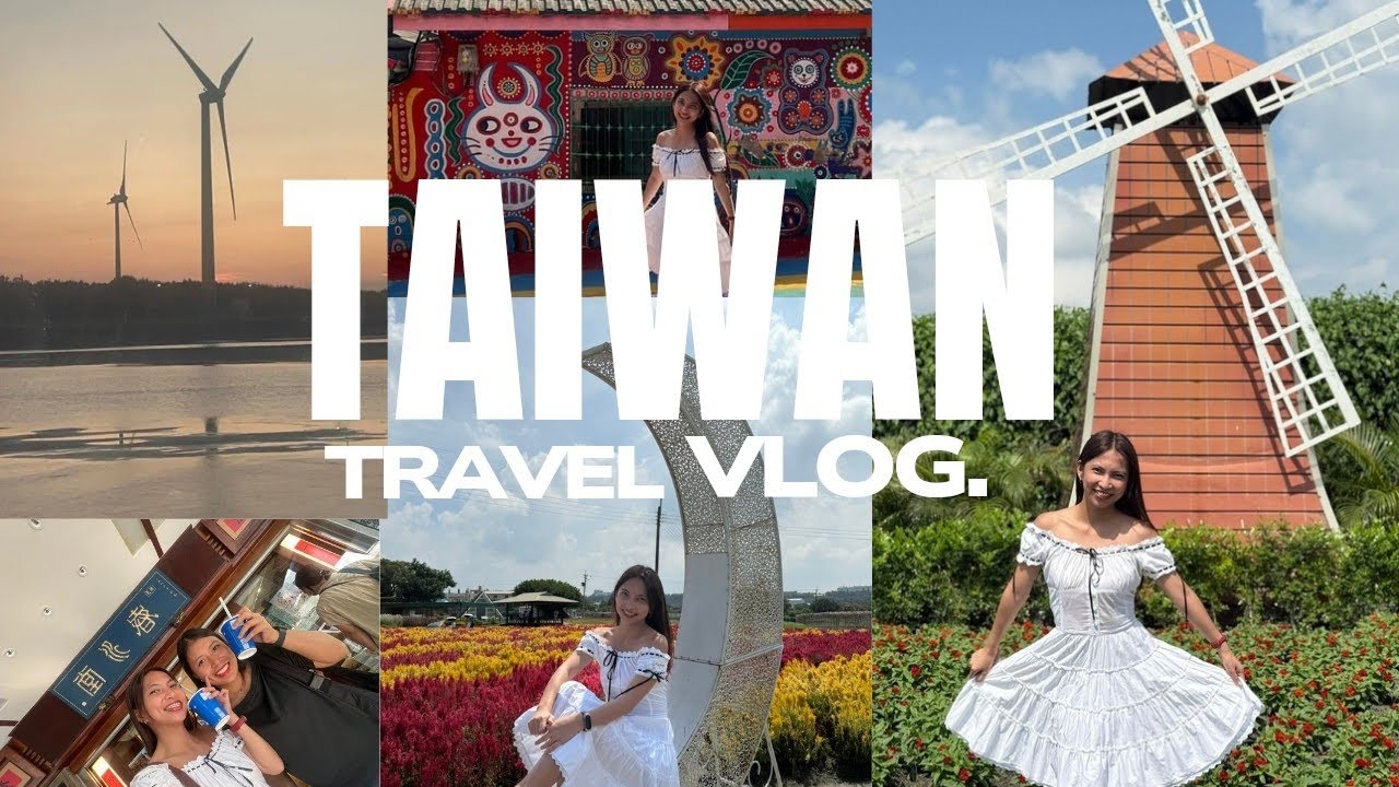 Taiwan 2025 🇹🇼 DAY 4: Exploring Taichung | Gaomei Wetlands, Zhong She Flower Market, Rainbow Village