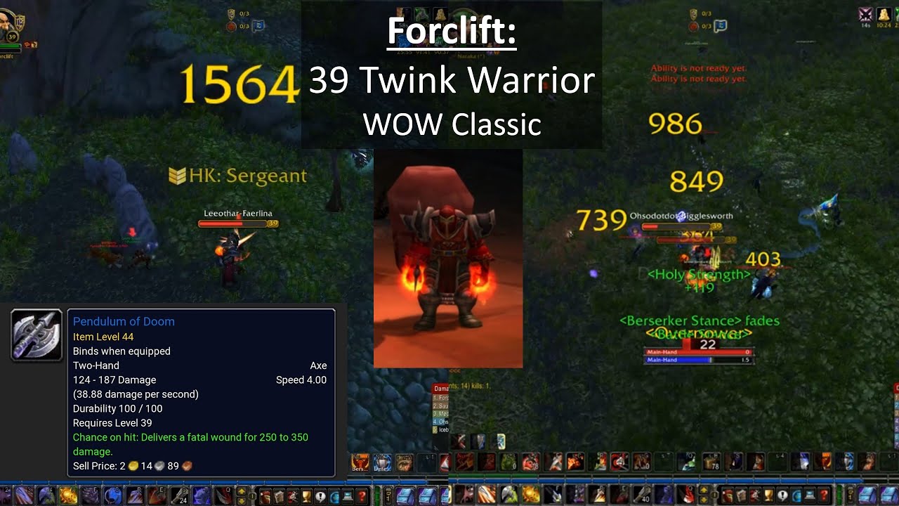 Forclift: 39 Twink Warrior - WoW Classic