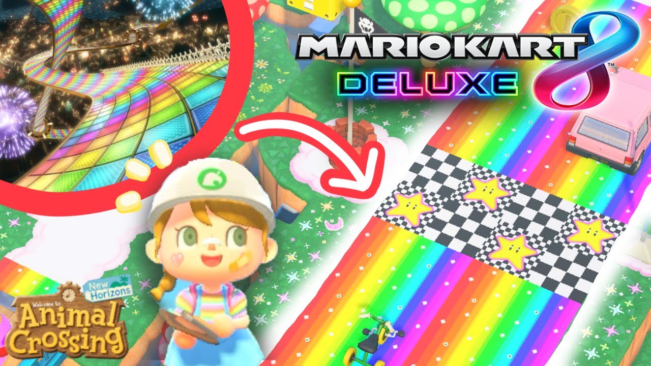 I MADE RAINBOW ROAD IN ANIMAL CROSSING