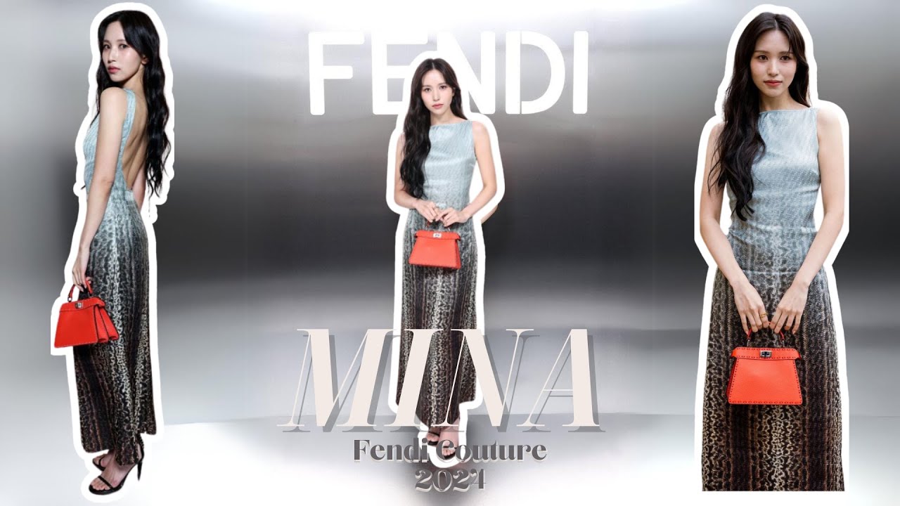 TWICE MINA x FENDI Haute Couture Paris Fashion Show 2024