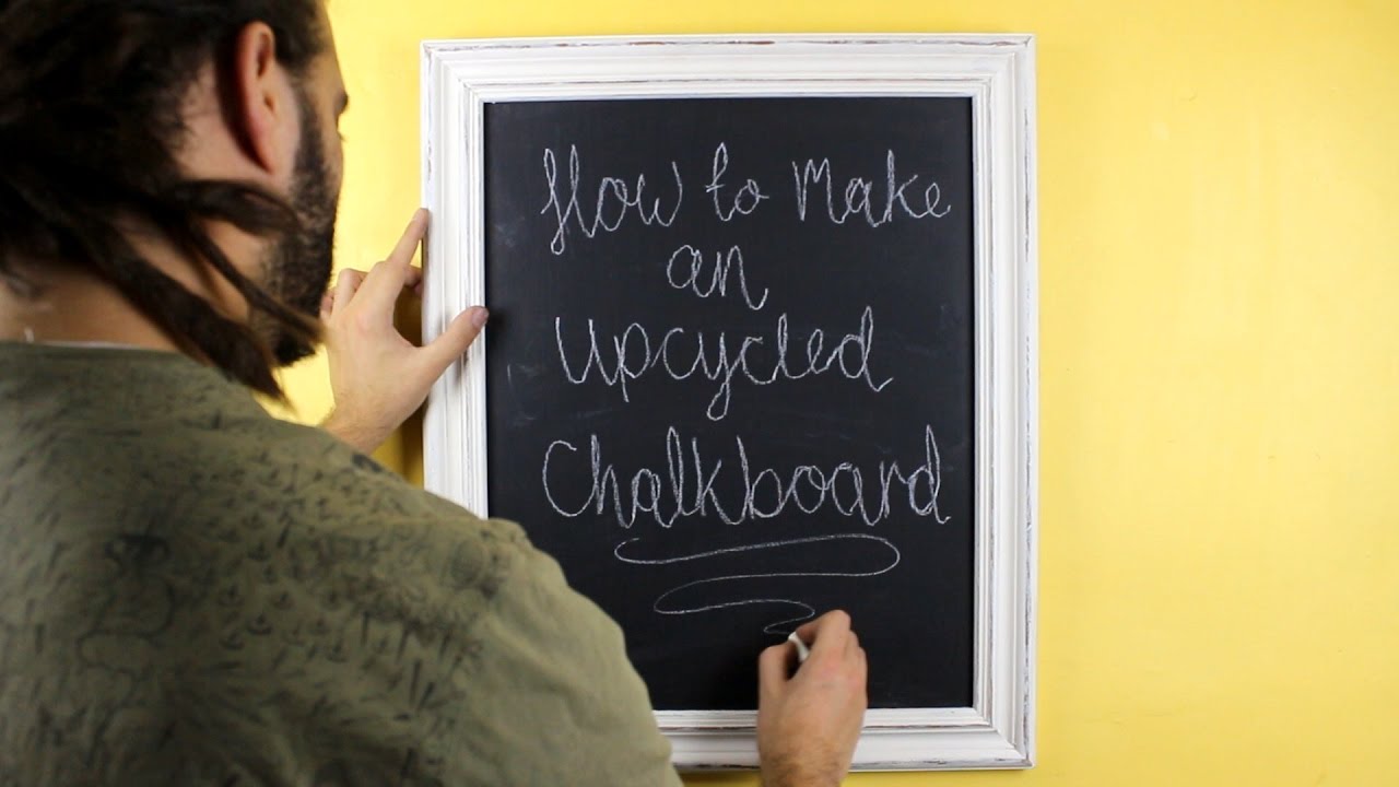 How To Make An Upcycled Chalkboard.  Easy Shabby Chic Chalkboard Tutorial