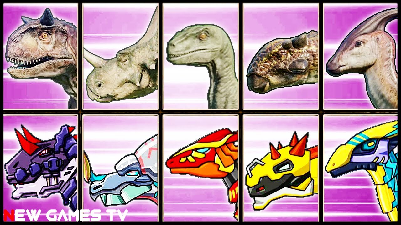 KHỦNG LONG THẬT VÀ ROBOT KHỦNG LONG LẮP RÁP #2 - TRÒ CHƠI DINO ROBOT | NEWTOYSTV