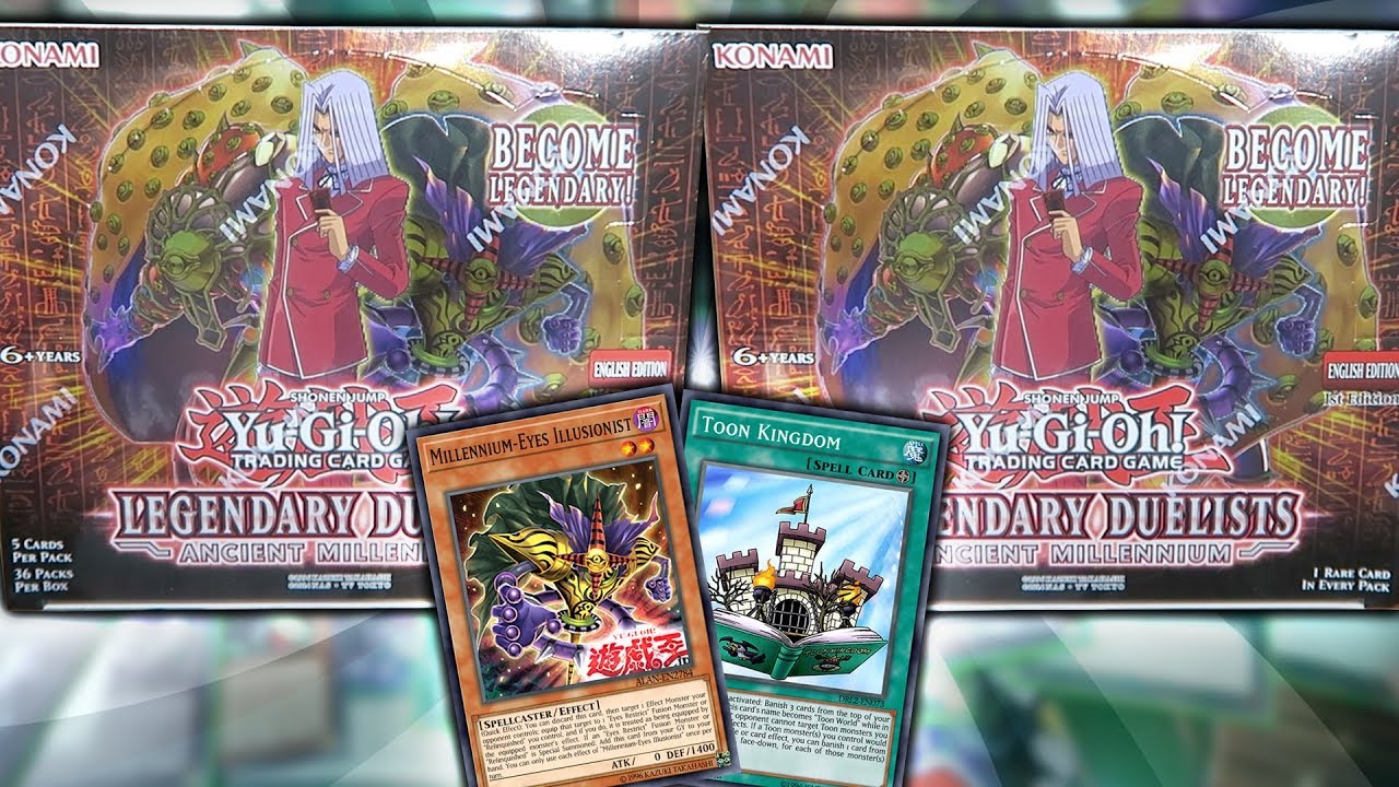 BEST YuGiOh x2 LEGENDARY DUELIST: ANCIENT MILLENNIUM 1st Ed BOOSTER BOX OPENING! x72 PEGASUS PACKS!