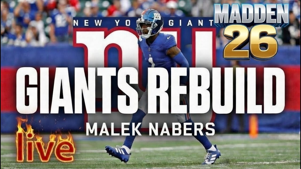 LIVE DISABLED STREAMER MADDEN 26 GIANTS FRANCHISE YEAR 4