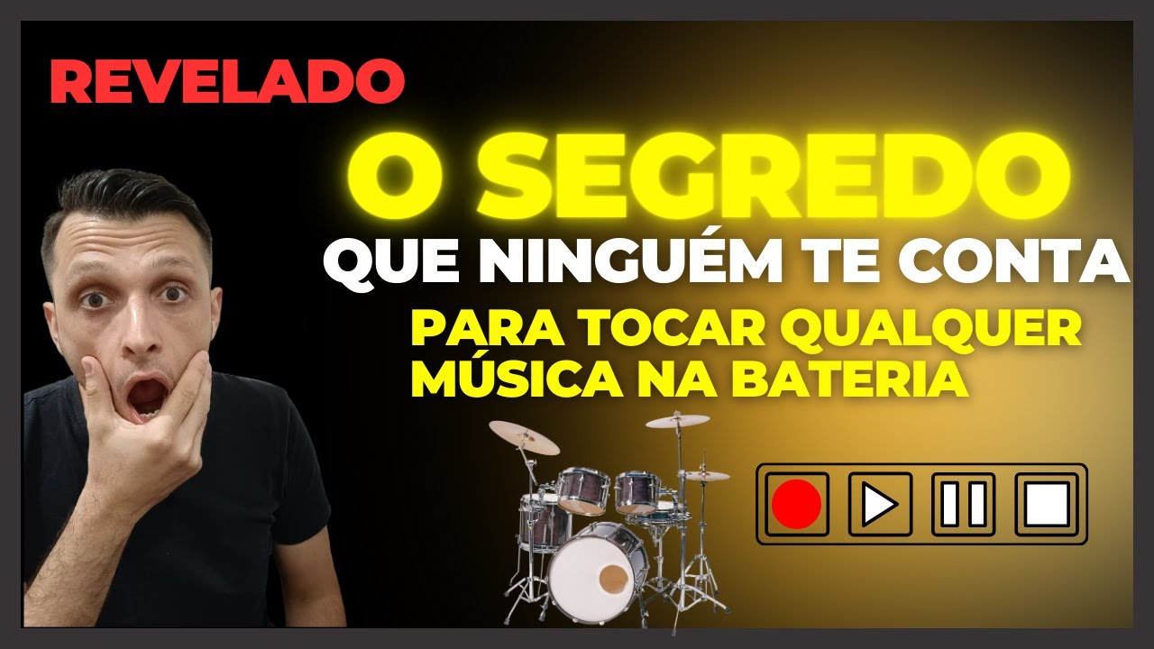 Aprenda o segredo de tocar qualquer música na bateria sem precisar decorar!