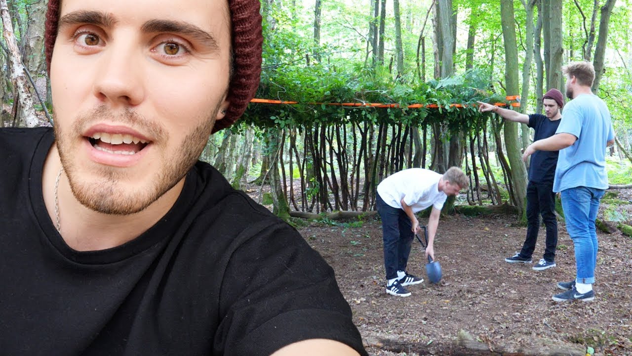 We All Built A Hut & Slept In The Woods!