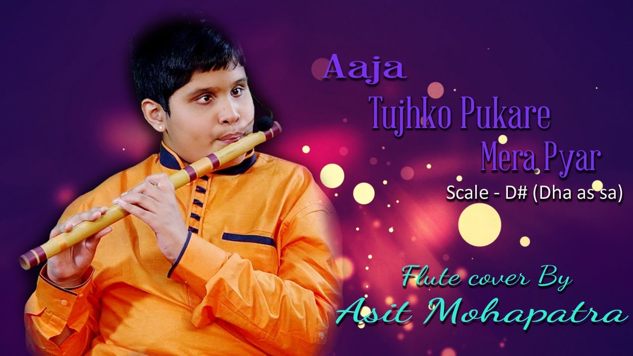 Aja Tujhko Pukare mere geet instrumental cover by Asit Mohapatra | SCALE: D# ( Dha as Sa)