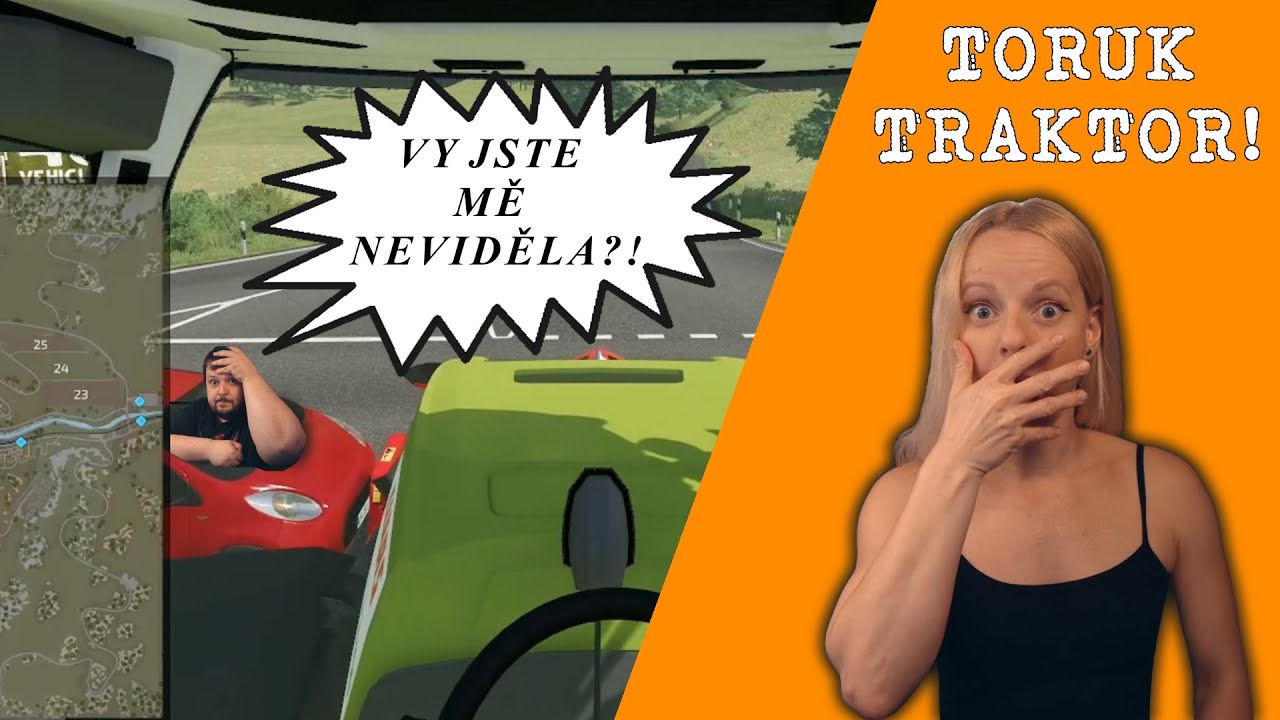 Jak M&iacute;&scaron;a ř&iacute;dila traktor | Farming Simulator 22 - First Time Playing